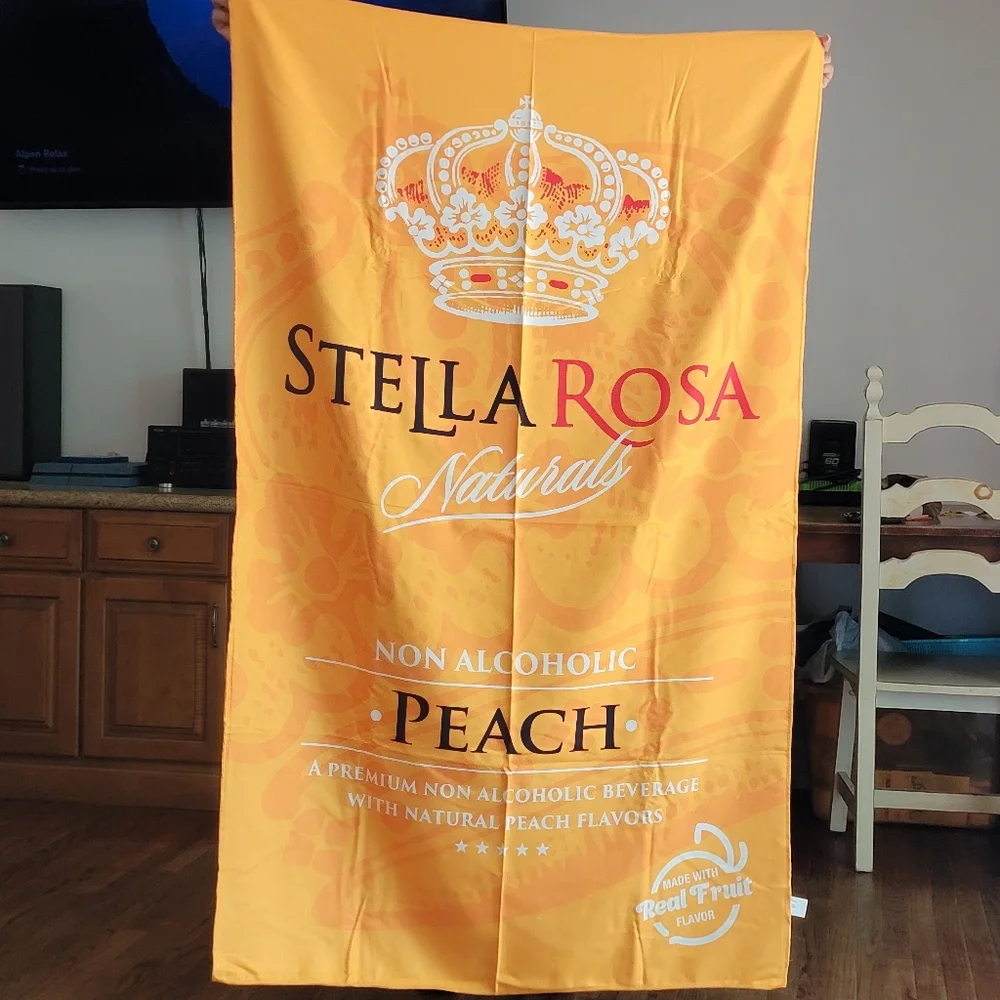 Microfiber Beach Towel Stella Rosa Bright Orange (38in X 62in)